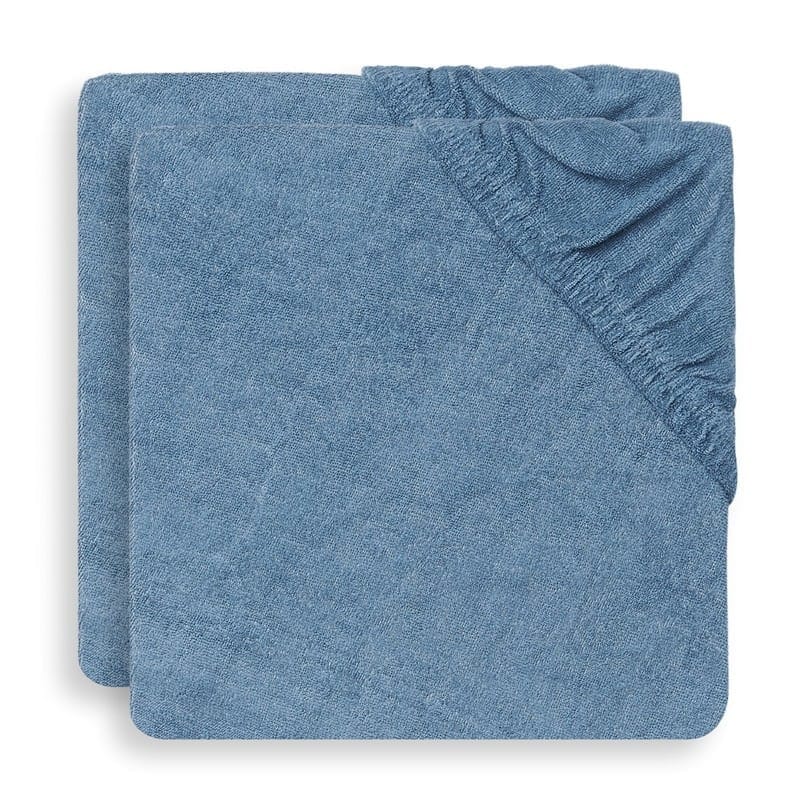 Jollein pokrowce na przewijak 50x70 cm 2 szt FROTTE Jeans Blue BBTB