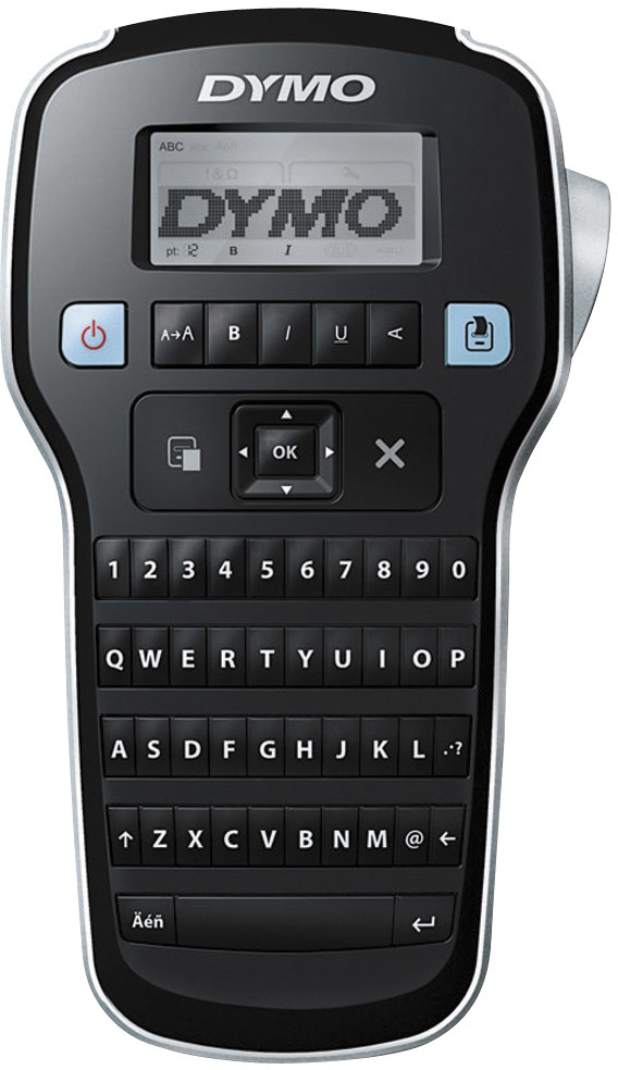 Drukarka etykiet Dymo, LM160, do taśmy D1 6/9/12 mm, 180 dpi