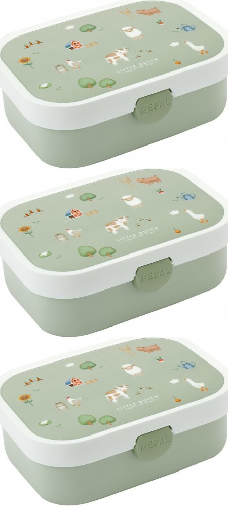 3x Lunchbox Mepal Campus, little farm, 750ml, 18x13x6cm