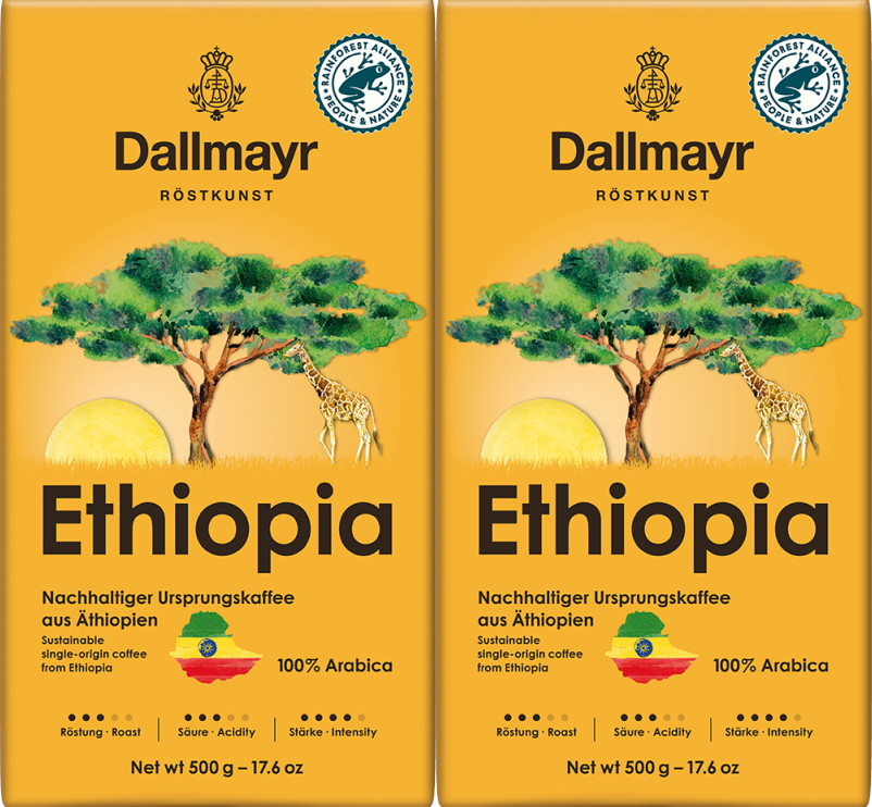 2x Kawa ziarnista Dallmayr Ethiopia, 500g