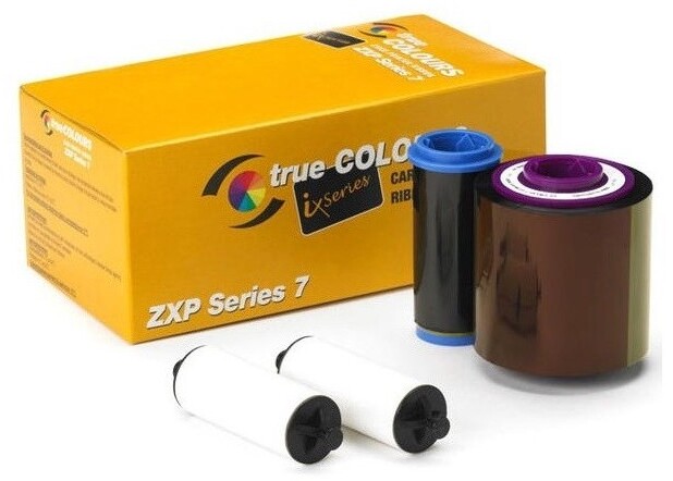 Outlet: USZKODZONE OPAKOWANIE Taśma wielopanelowa Zebra True Colors, do drukarki kart ZXP7, seria YMCKO