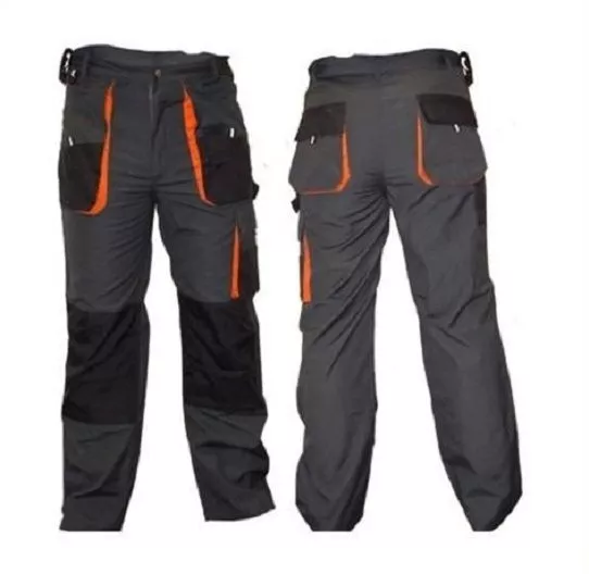 Spodnie robocze Classic, do pasa, gramatura 270g, rozmiar 58, szaro-czarny