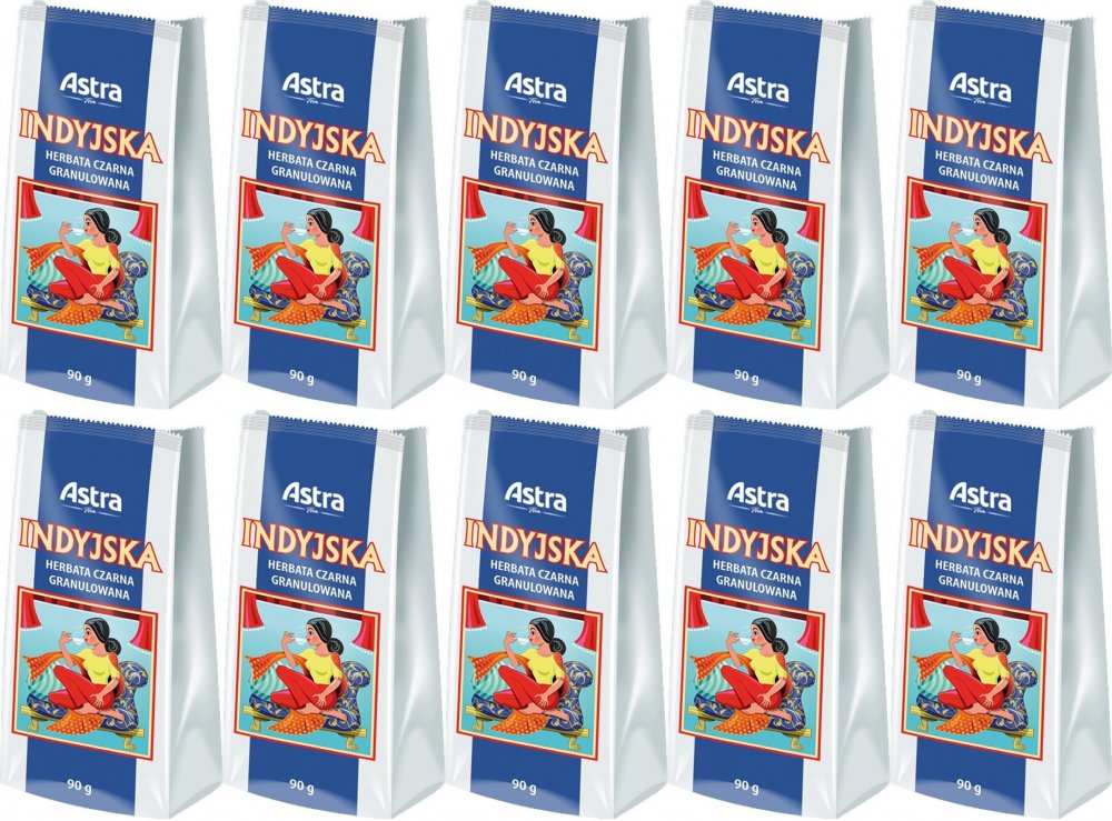 10x Herbata czarna granulowana Astra Indyjska, 90g