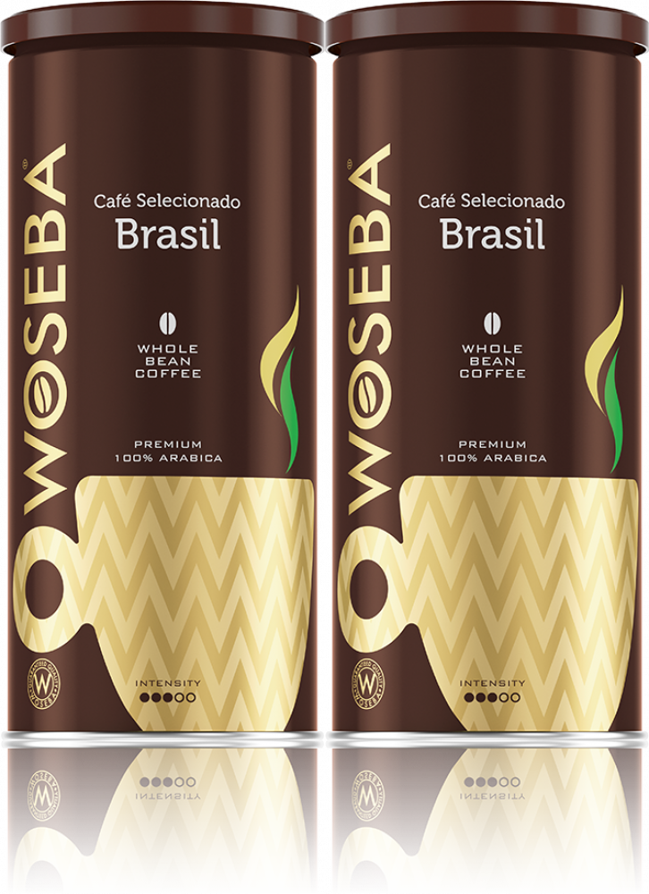 2x Kawa ziarnista Woseba Cafe Brasil, puszka, 500g