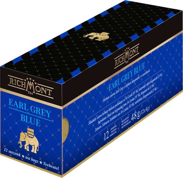 Herbata Earl Grey w torebkach Richmont Blue, 12 sztuk x 4g