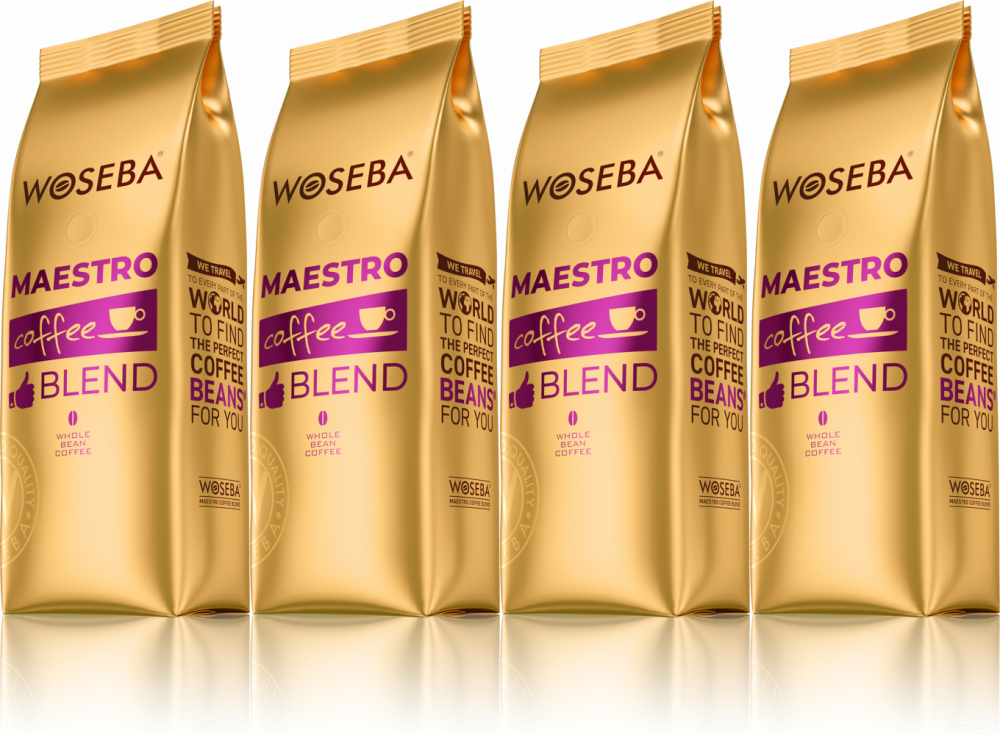 4x Kawa ziarnista Woseba Maestro, 500g