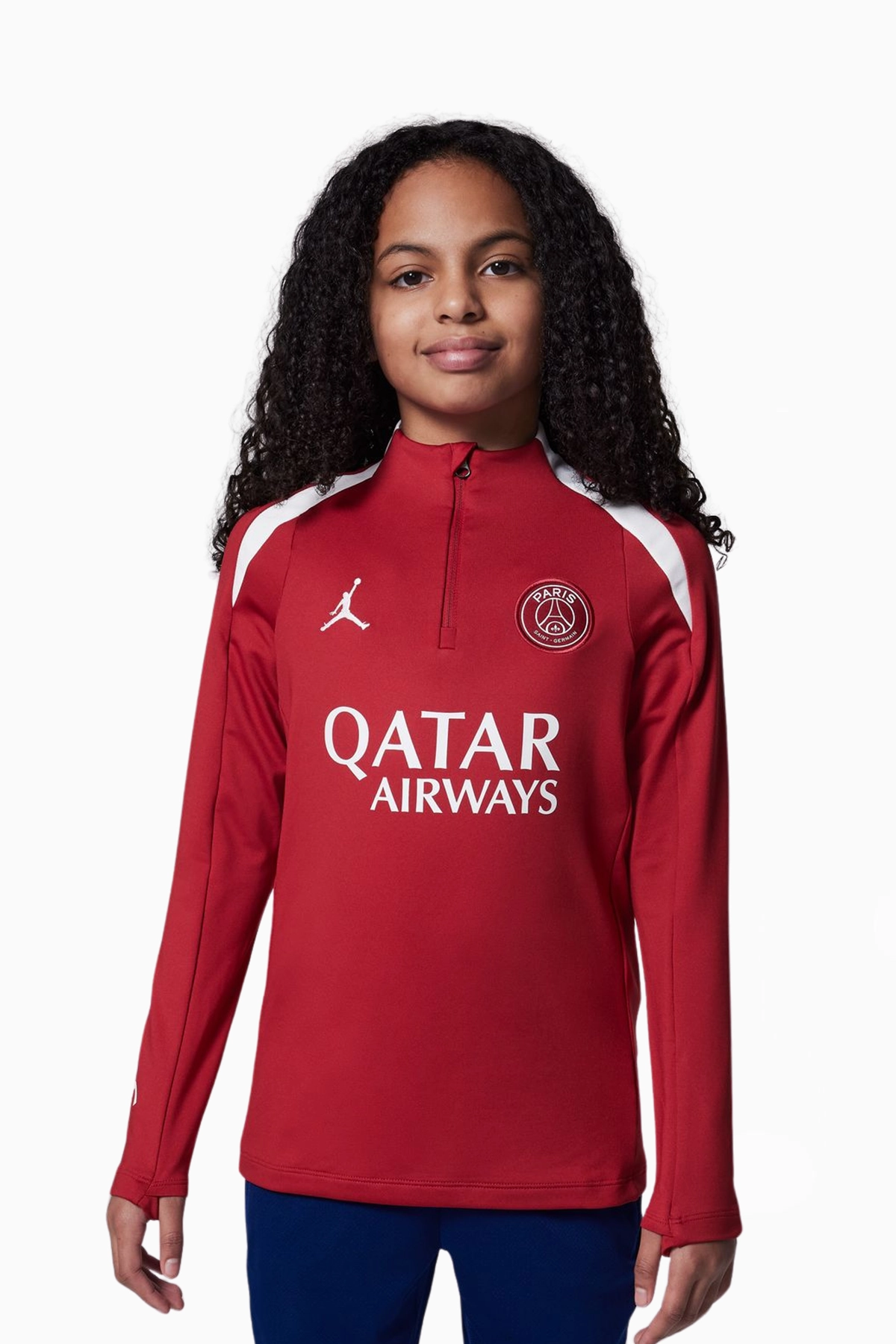 Bluza Nike PSG x Jordan 24/25 Strike Junior - Czerwony