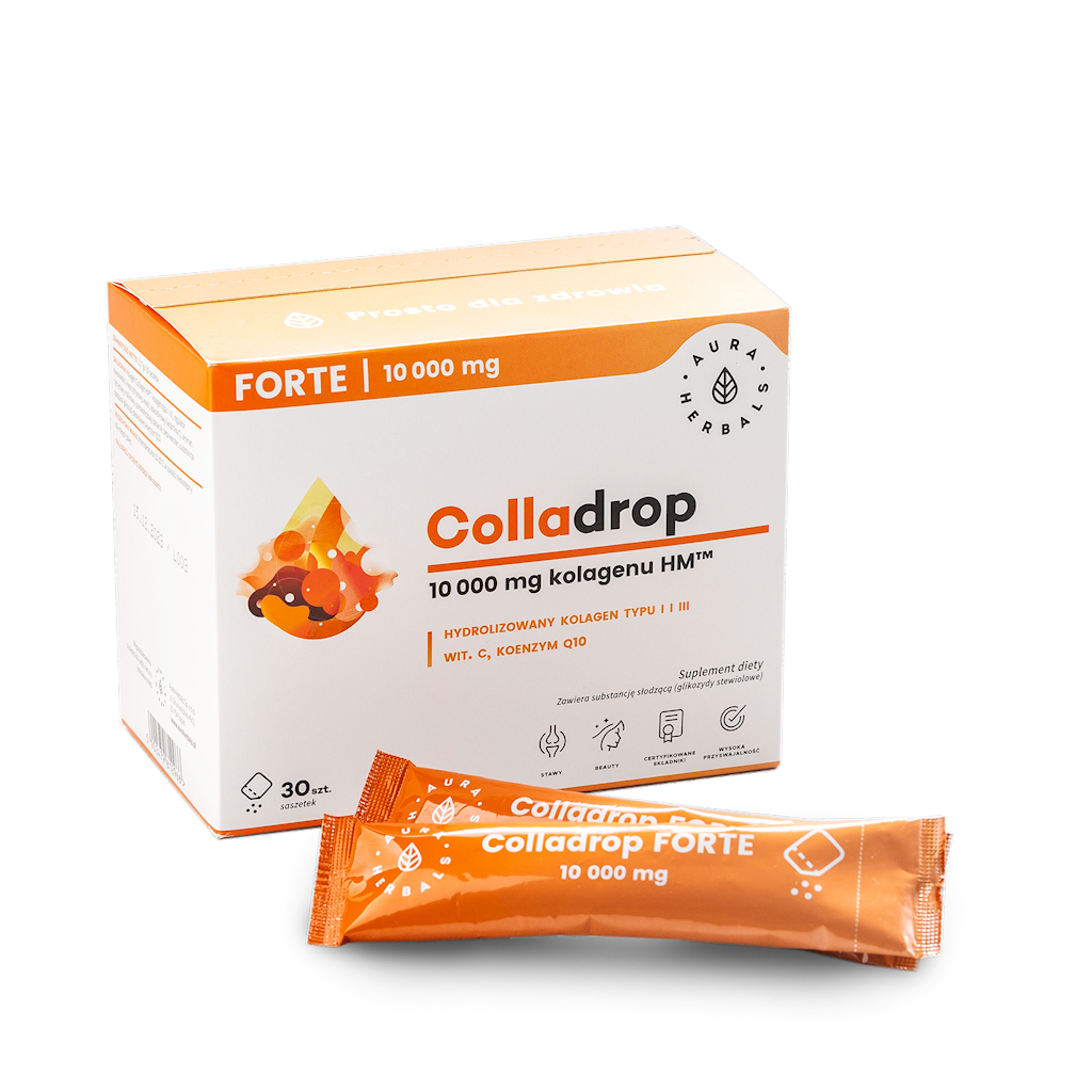 Colladrop Forte kolagen morski 10000mg 30 saszetek Aura Herbals