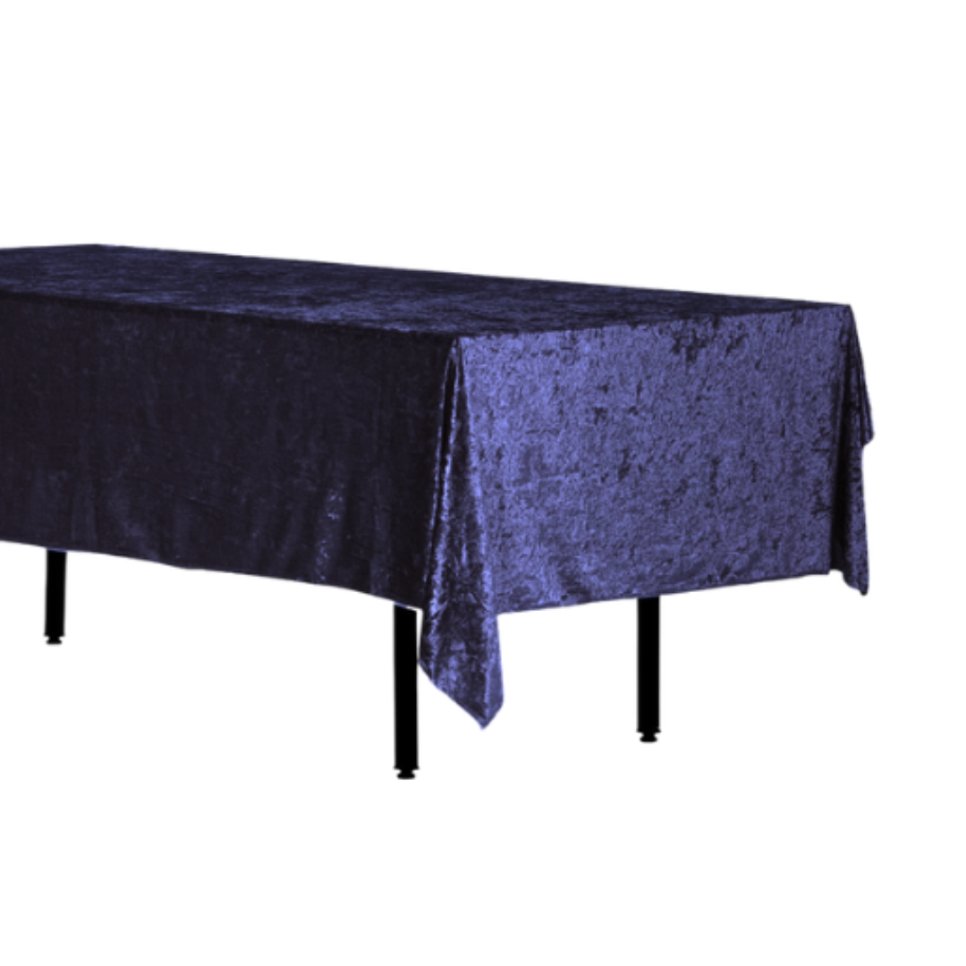 Obrus prostokątny aksamitny 280x160cm Velvet granatowy