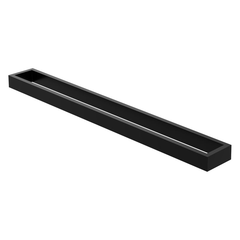 ML-Design wieszak na reczniki bez wiercenia 60cm, czarny, wykonany ze stali, montaz scienny, samoprzylepny wieszak na reczniki do lazienki i kuchni,