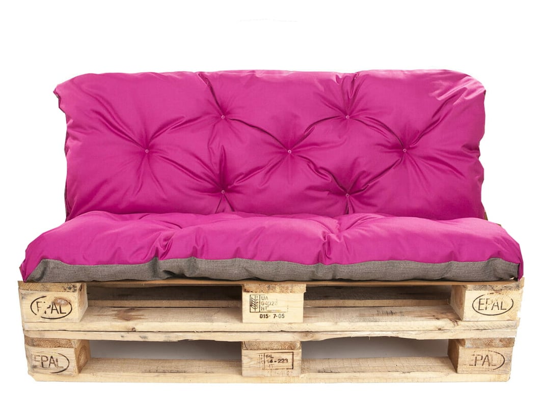 Poduszka na palety 120x60 Siedzisko/Oparcie 120x50cm poduszka na palety Różowa Poduszka ne moble ogrdowe poduszka na meble z palet