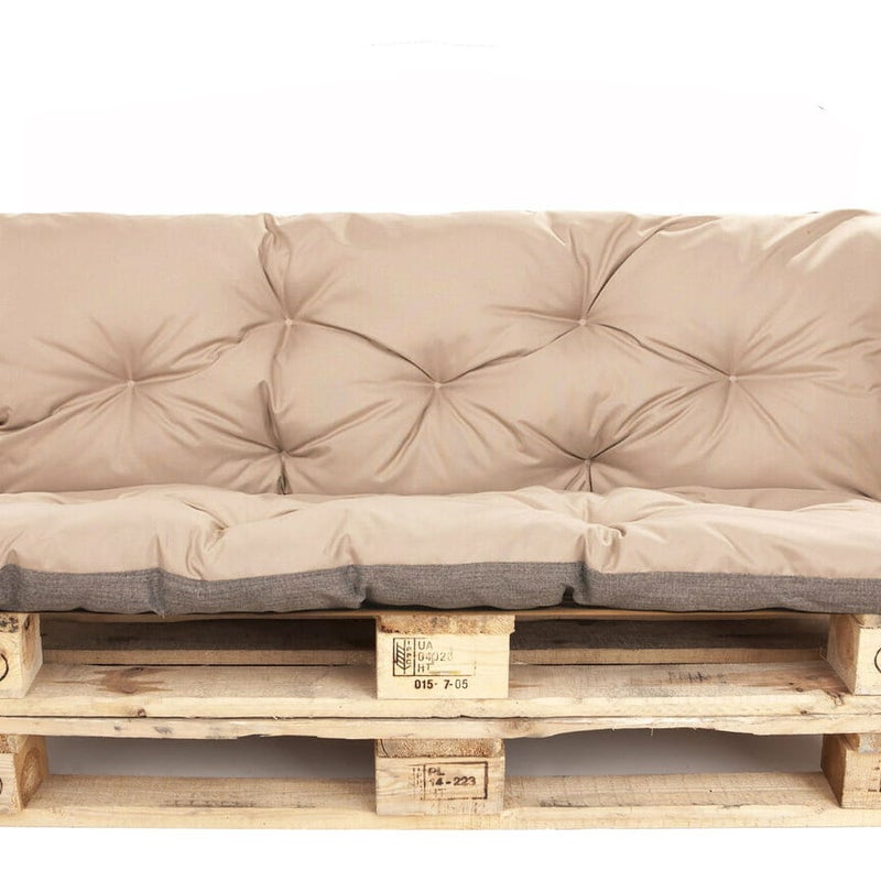 Poduszka na palety 120x60 Siedzisko/Oparcie 120x60cm poduszka na palety Beżowa Poduszka ne moble ogrdowe poduszka na meble z palet