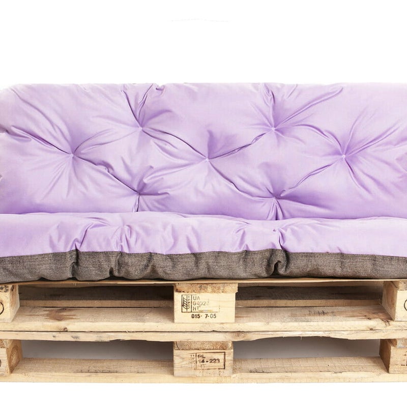 Poduszka na palety 120x50 Siedzisko/Oparcie 120x40cm poduszka na palety Fioletowa Poduszka na meble z palet poduszka ne moble ogrdowe