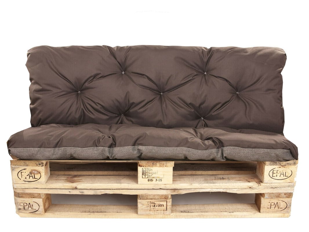 Poduszka na palety 120x50 Siedzisko/Oparcie 120x40cm poduszka na palety Brązowa Poduszka na meble z palet poduszka ne moble ogrdowe