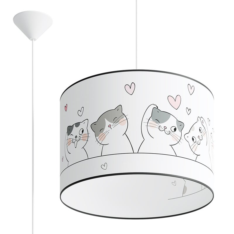 Lampa wisząca CAT 40, nowoczesna - 40x40x95cm Sollux