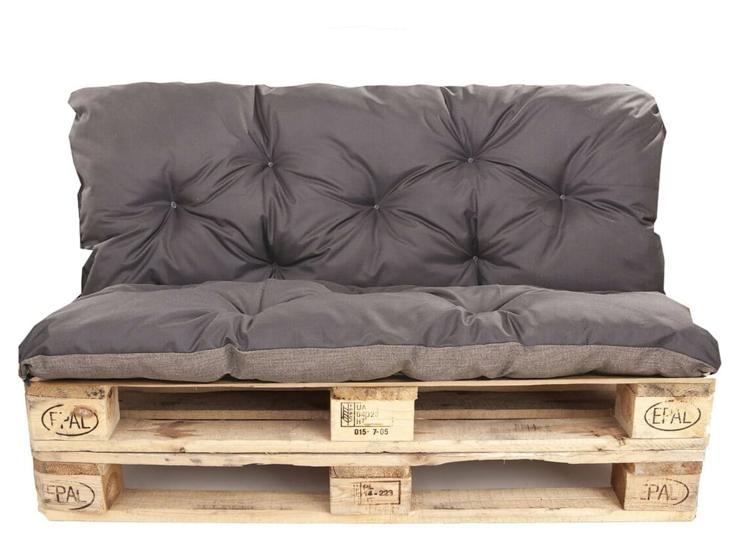 Poduszka na palety 120x60 Siedzisko/Oparcie 120x50cm poduszka na palety Antracyt Poduszka ne moble ogrdowe poduszka na meble z palet