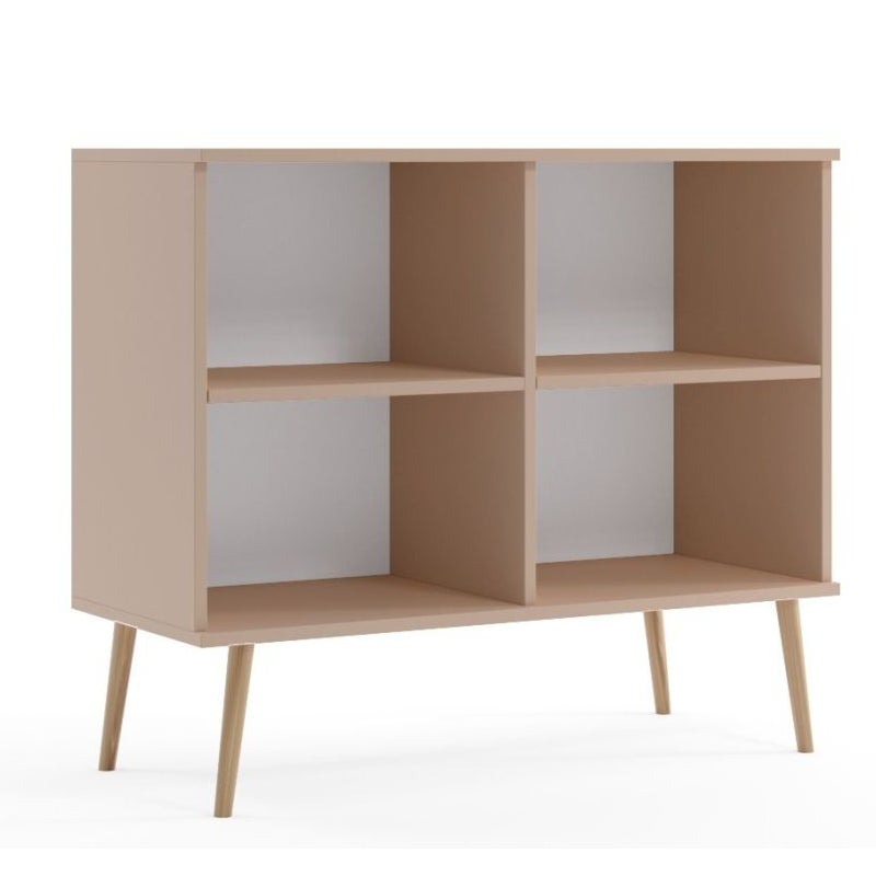 Komoda LEBEL z drzwiczkami 100cm dąb craft złoty
