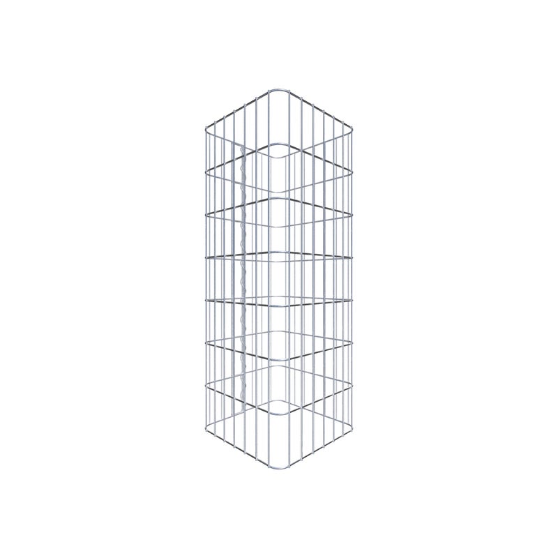 Kolumna gabionowa 37 x 37 cm, kwadrat MW 5 x 10 cm - Wysokość: 0,70 m