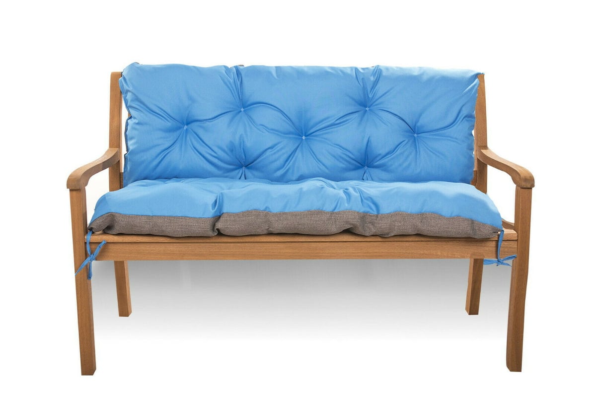 Zestaw poduszek na meble z palet 120x60 Siedzisko-Oparcie 120x40cm poduszki na palety Niebieskie poduszki na palety ogrodowe poduszki na meble