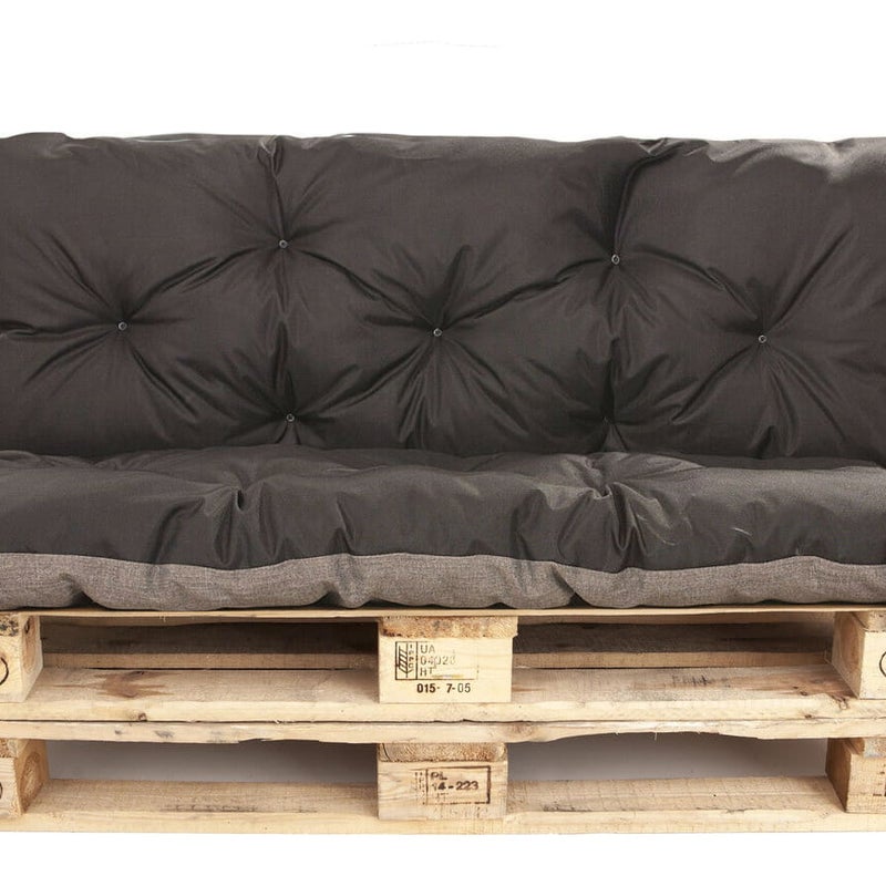 Poduszka na palety 120x50 Siedzisko/Oparcie 120x40cm poduszka na palety Czarna Poduszka na meble z palet poduszka ne moble ogrdowe