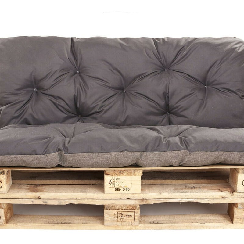 Poduszka na palety 120x80 Siedzisko/Oparcie 120x40cm poduszka na palety Antracyt Poduszka ne moble ogrdowe poduszka na meble paletowe