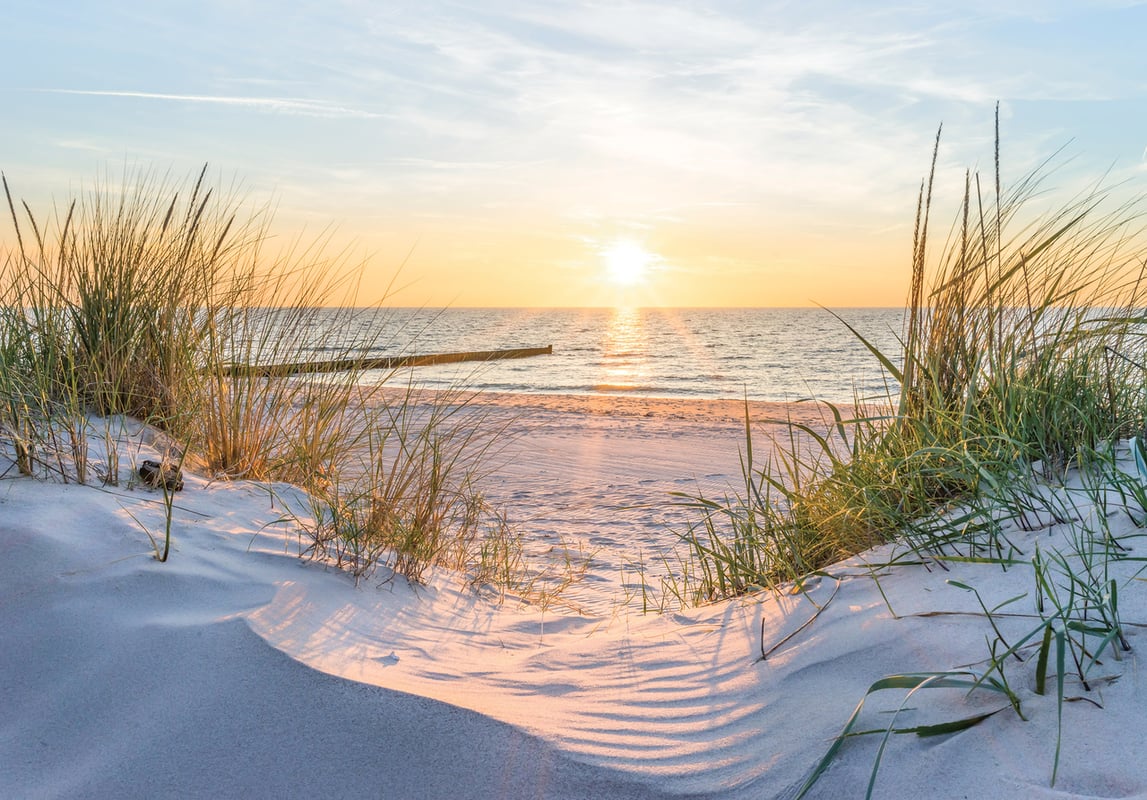 Fototapeta Plaża Morze Natura Słońce 350x250 cm Tapeta Do Sypialni Salonu Kuchni Na Flizelinie