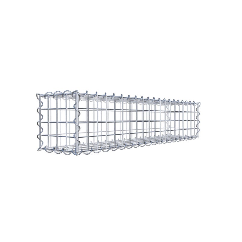 Gabion 100 cm x 20 cm x 20 cm (dł. x wys. x gł.), rozmiar oczek 5 cm x 5 cm, spirala