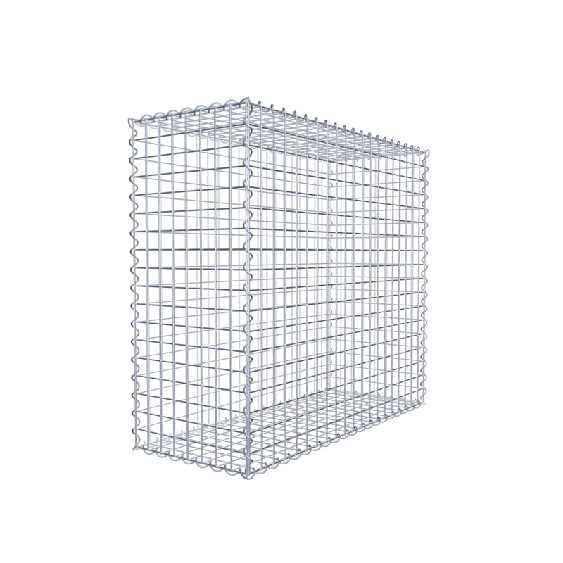 Gabion 100 cm x 90 cm x 40 cm (dł. x wys. x gł.), rozmiar oczek 5 cm x 5 cm, spirala