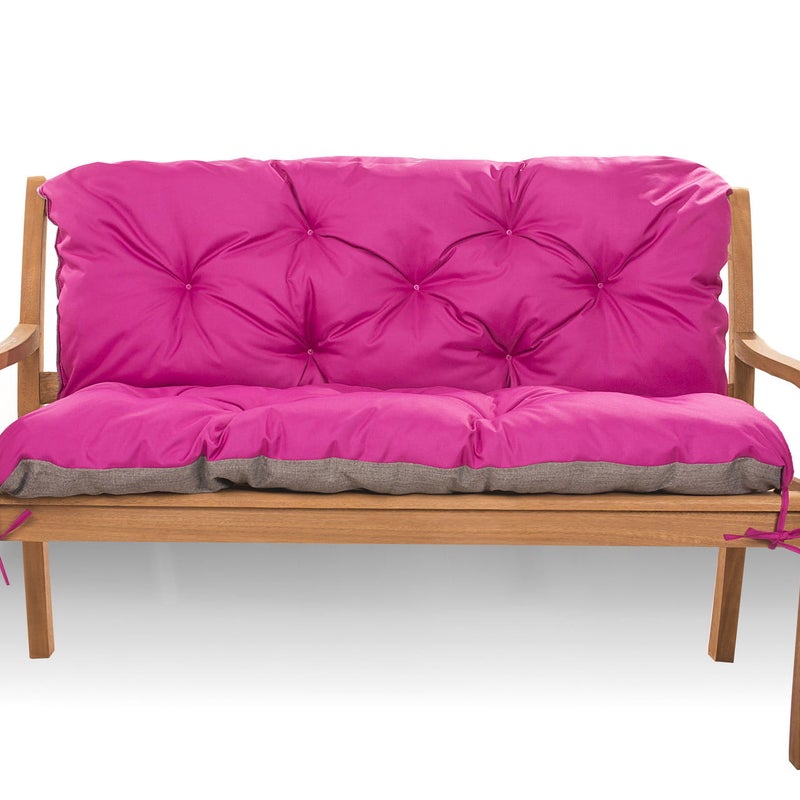 Zestaw poduszek na meble z palet 120x60 Siedzisko-Oparcie 120x40cm poduszki na palety Różowe poduszki na palety ogrodowe poduszki na meble