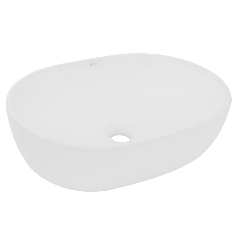 Umywalka ceramiczna nablatowa Amelia 48 x 34.5 Rea