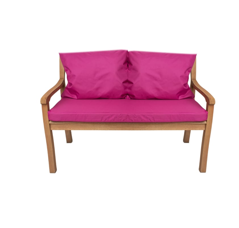 Poduszka ogrodowa na ławkę 120x60x7cm/2x50x56cm Poduszka na ławkę Różowa poduszka na meble ogrodowe Wygodne poduszki na sofę na patio i werandy