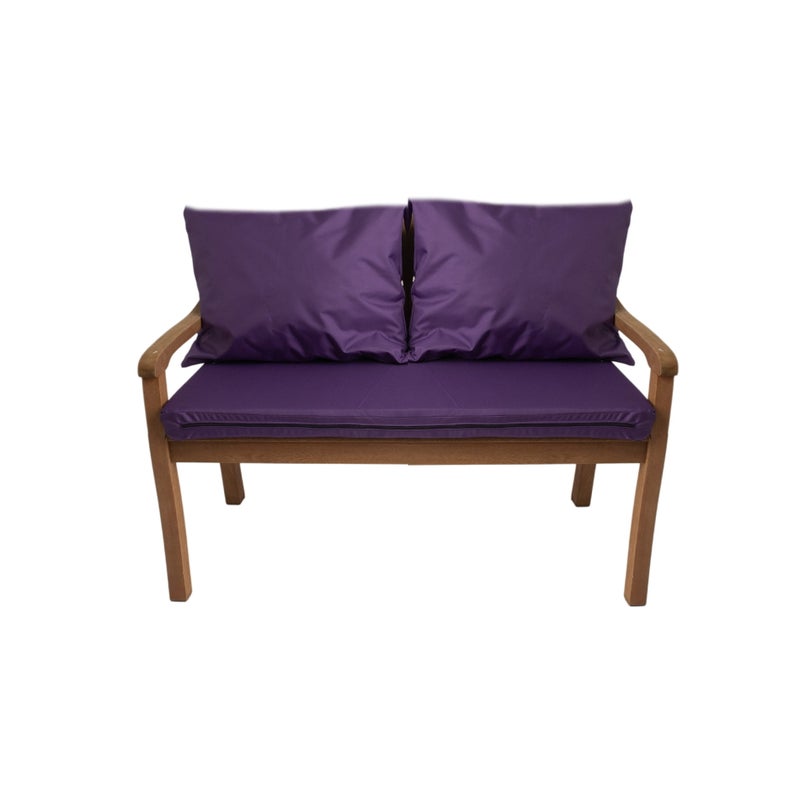 Poduszka ogrodowa na ławkę 130x50x7cm/2x50x56cm Poduszka na ławkę Fioletowa poduszka na meble ogrodowe Wygodne poduszki na sofę na patio i werandy