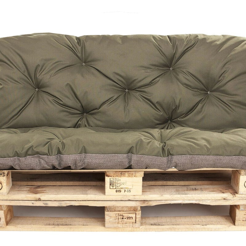 Poduszka na palety 120x60 Siedzisko/Oparcie 120x40cm poduszka na palety Zielona Poduszka na meble z palet poduszka ne moble ogrdowe