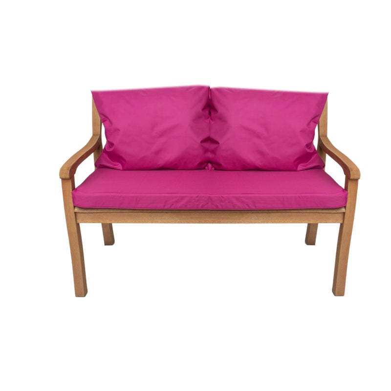 Poduszka ogrodowa na ławkę 120x60x7cm/2x50x56cm Poduszka na ławkę Różowa poduszka na meble ogrodowe Wygodne poduszki na sofę na patio i werandy