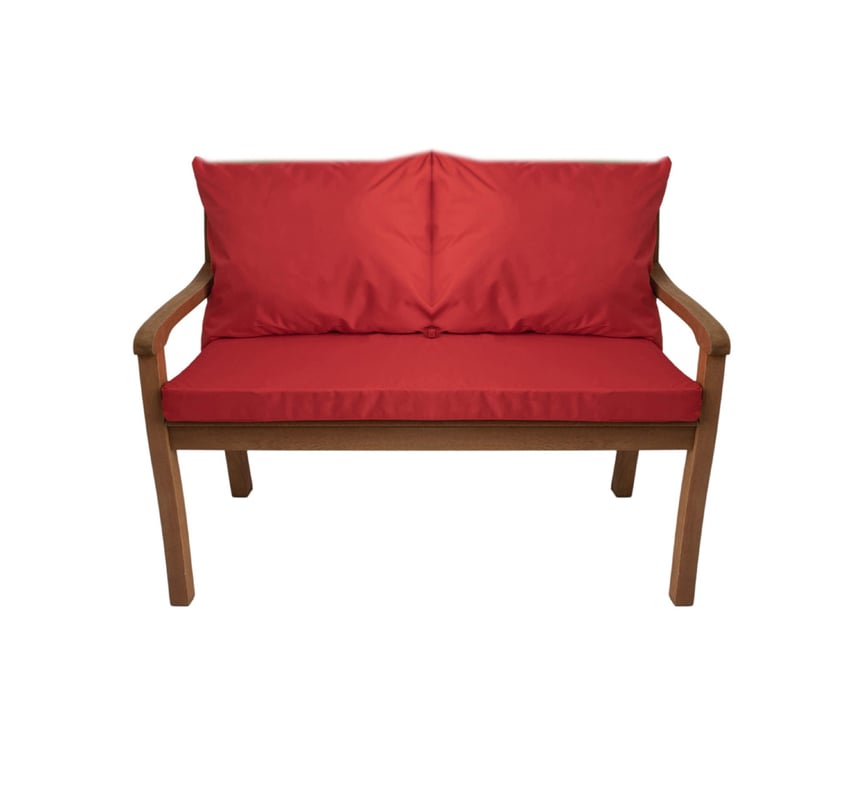 Poduszka ogrodowa na ławkę 110x50x7cm/2x50x56cm Poduszka na ławkę Czerwona poduszka na meble ogrodowe Wygodne poduszki na sofę na patio i werandy