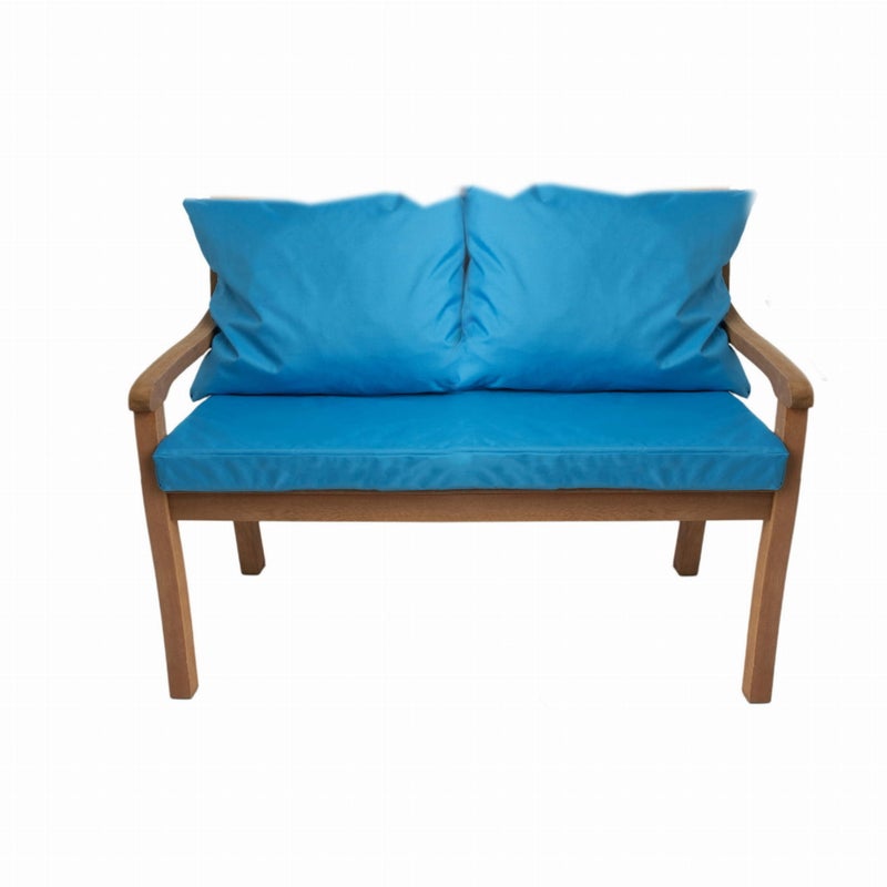 Poduszka ogrodowa na ławkę 110x60x7cm/2x50x56cm Poduszka na ławkę Niebieska poduszka na meble ogrodowe Wygodne poduszki na sofę na patio i werandy