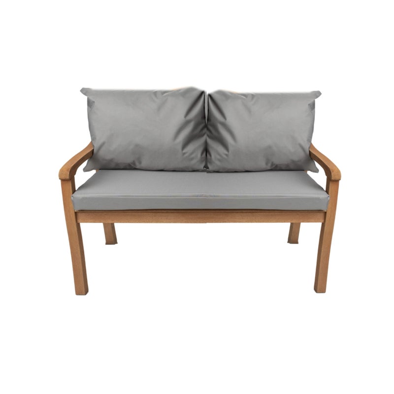 Poduszka ogrodowa na ławkę 110x50x7cm/2x50x56cm Poduszka na ławkę Szara poduszka na meble ogrodowe Wygodne poduszki na sofę na patio i werandy