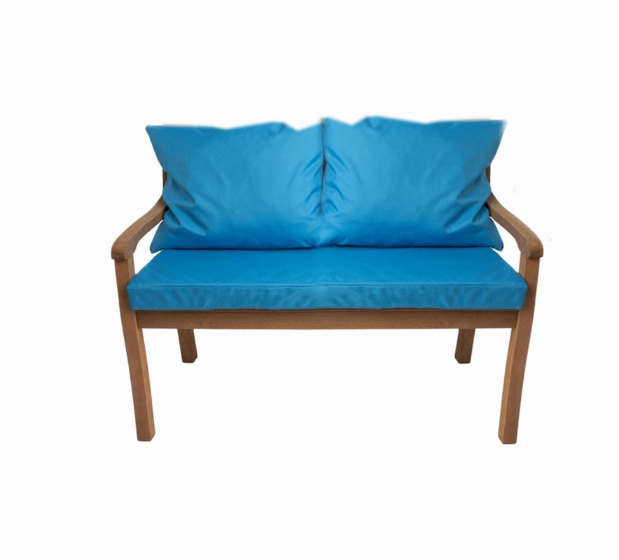 Poduszka ogrodowa na ławkę 110x60x7cm/2x50x56cm Poduszka na ławkę Niebieska poduszka na meble ogrodowe Wygodne poduszki na sofę na patio i werandy