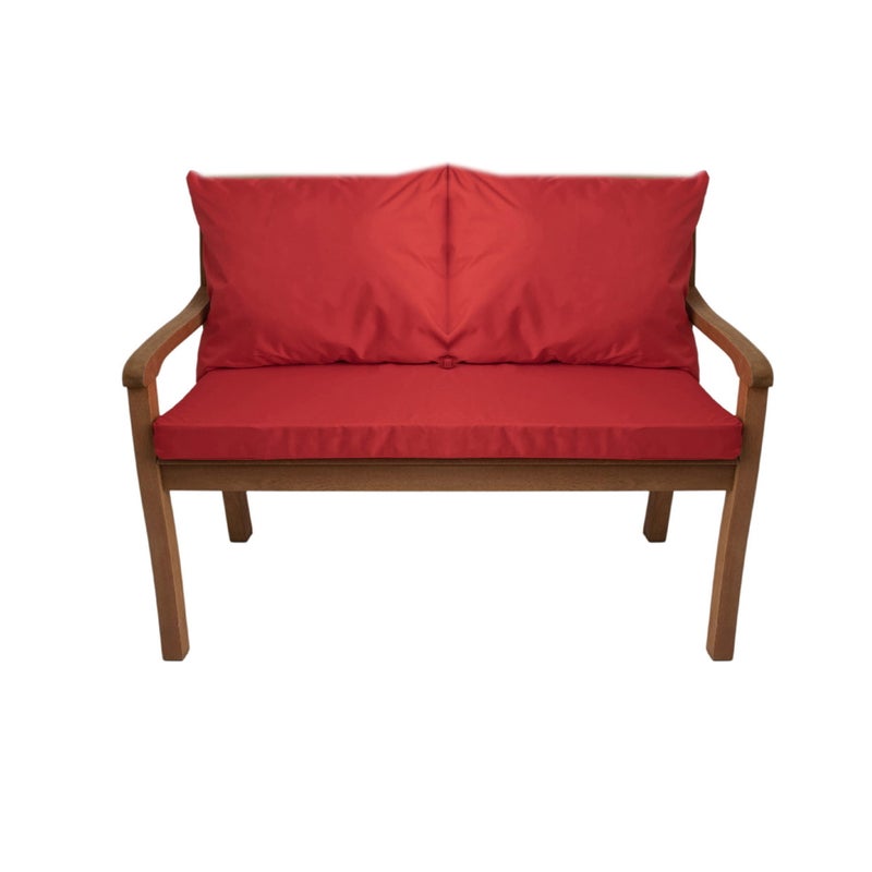 Poduszka ogrodowa na ławkę 120x60x7cm/2x50x56cm Poduszka na ławkę Czerwona poduszka na meble ogrodowe Wygodne poduszki na sofę na patio i werandy