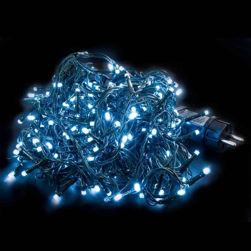ECD Germany, lancuch swietlny, PVC, kolor swiatla bialy, dlugosc 24m, 1200 LED, lancuch swietlny, Boze Narodzenie, choinka, lampki swiateczne, kabel