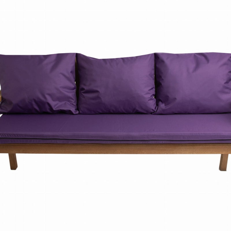 Poduszka ogrodowa na ławkę 140x50x7cm/3x50x56cm Poduszka na ławkę Fioletowa poduszka na meble ogrodowe Wygodne poduszki na sofę na patio i balkon