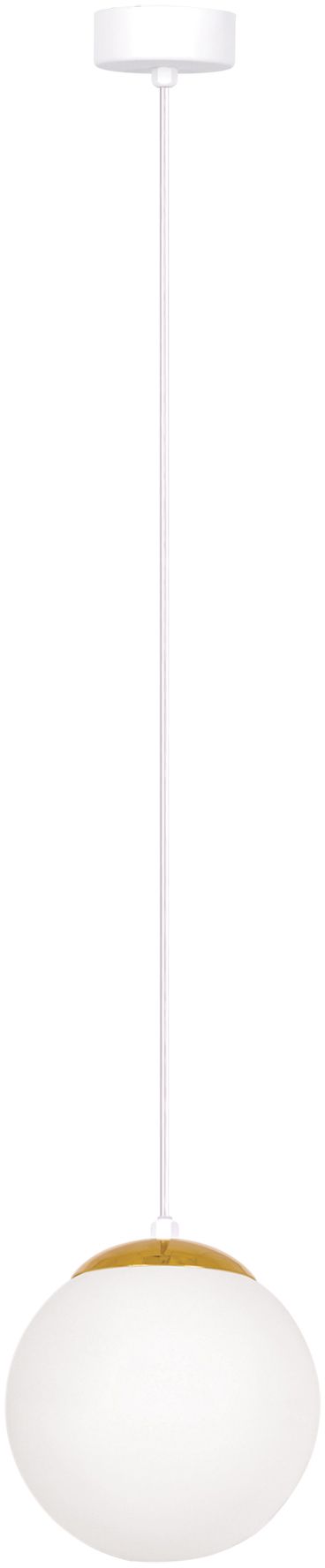 Kaja Elmo lampa wisząca 1x40 W biała-złota K-5311