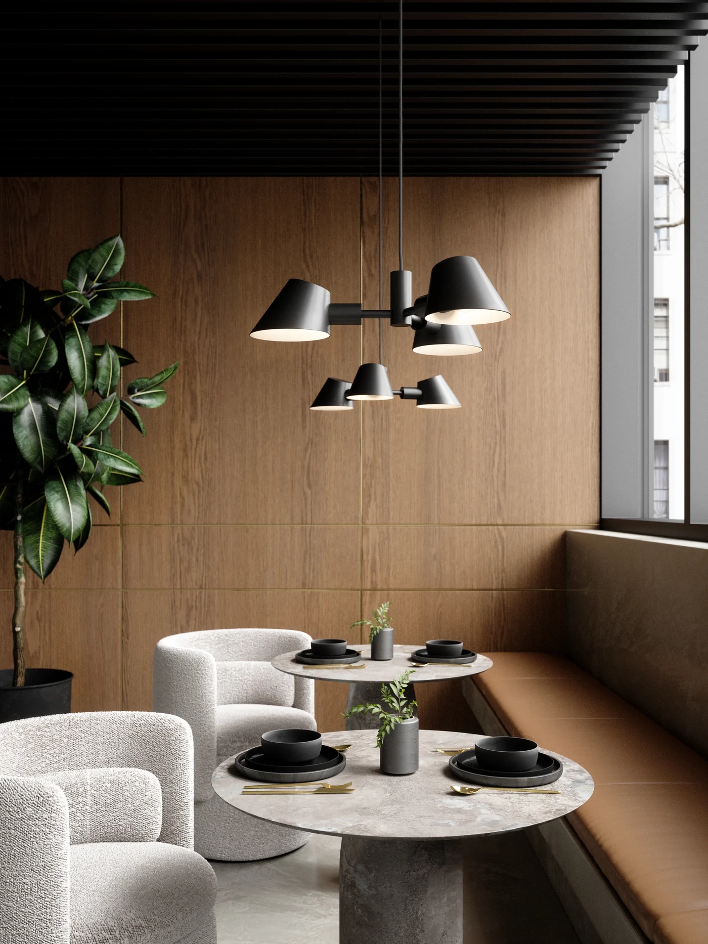 Nordlux DFTP Stay lampa wisząca 3x28W czarna 2120703003
