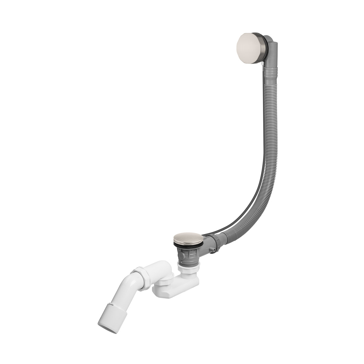 Oltens Oster syfon wannowy automatyczny z pokrętłem nikiel 03001910 - Wysyłka w 24h