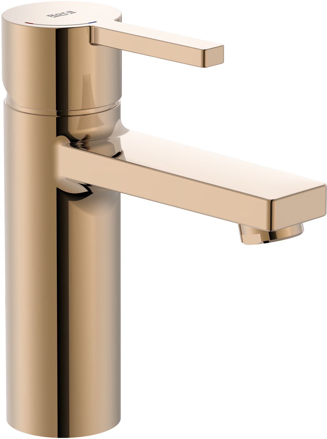 Roca Naia Rose Gold bateria umywalkowa stojąca złota A5A3A96RG0 - Wysyłka w 24h