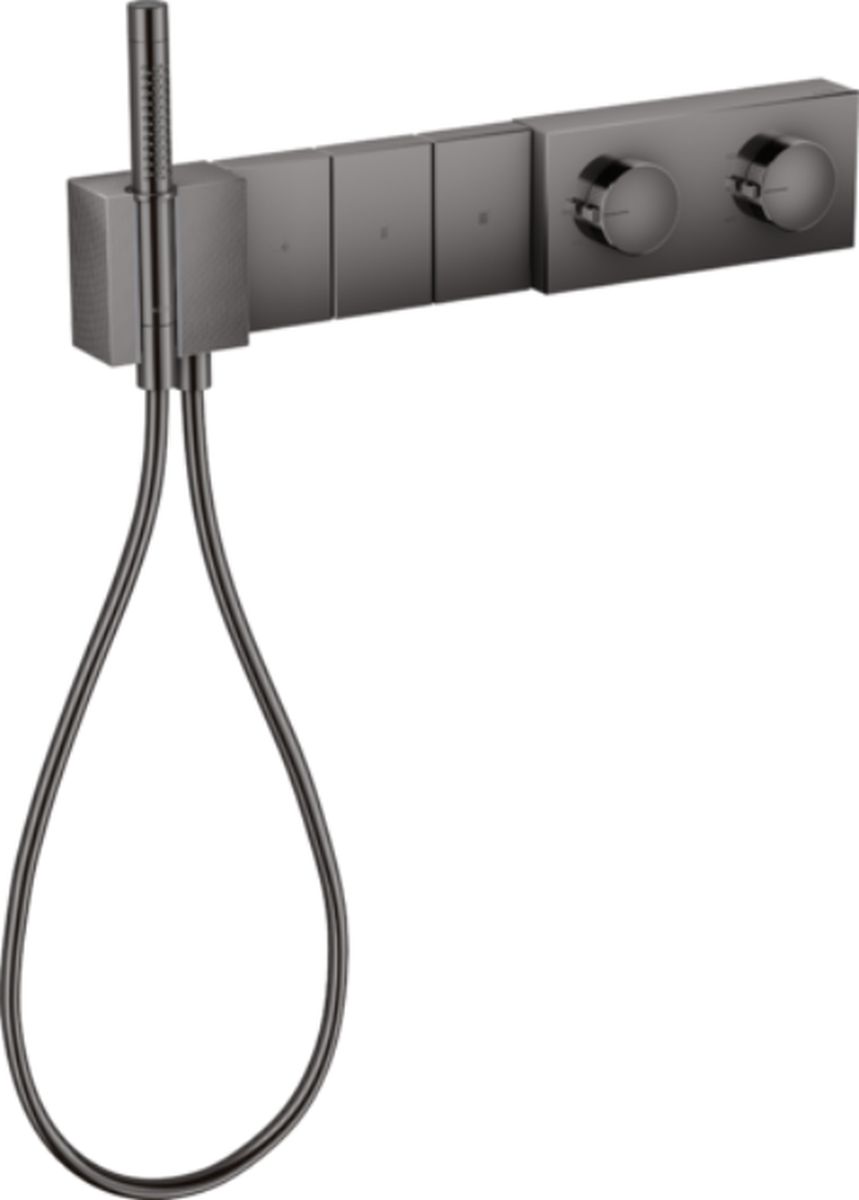Axor Edge moduł termostatyczny Select do 3 odbiorników czarny chrom polerowany 46711330