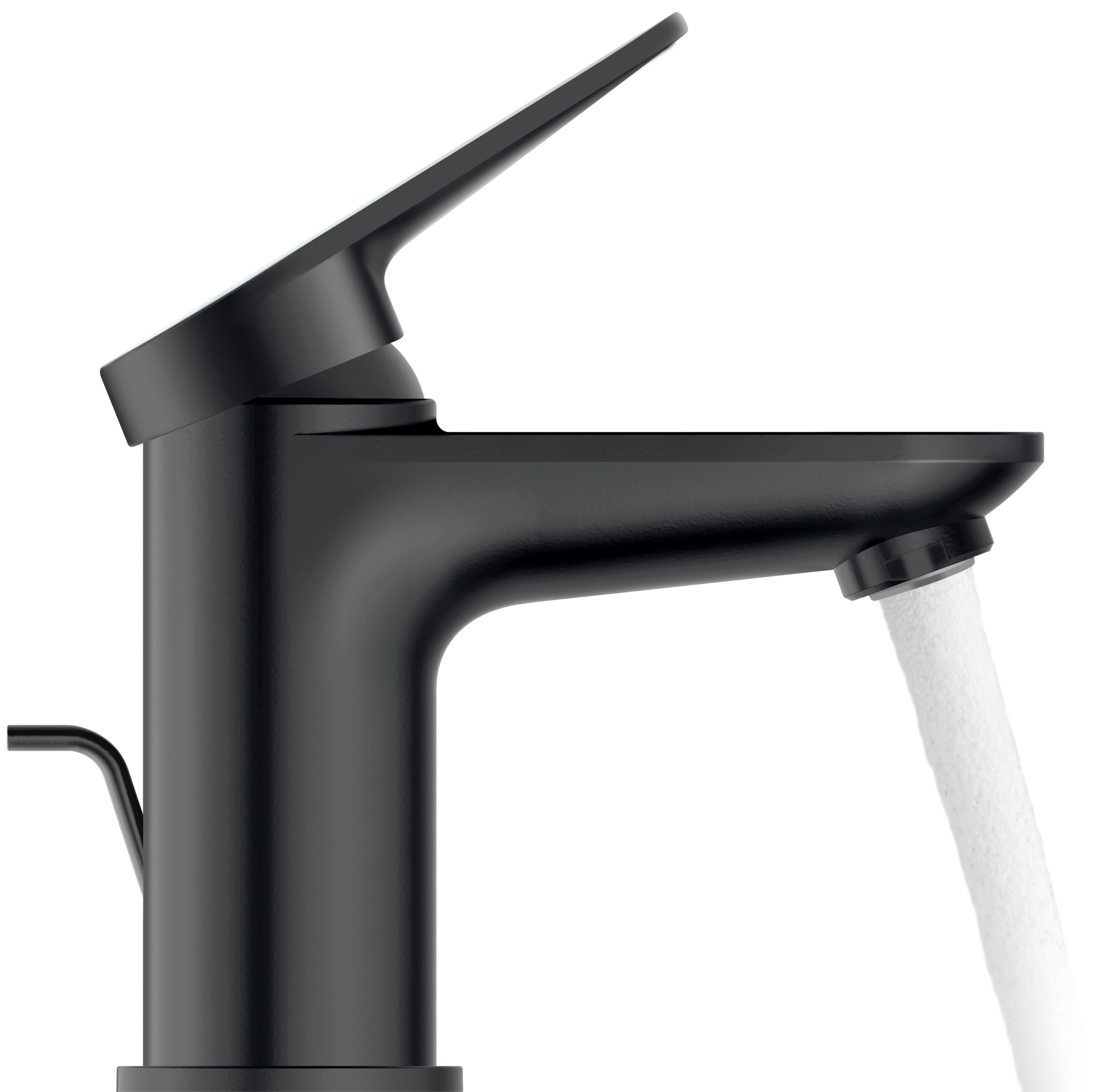 Duravit Wave bateria umywalkowa stojąca czarny mat WA1010001046