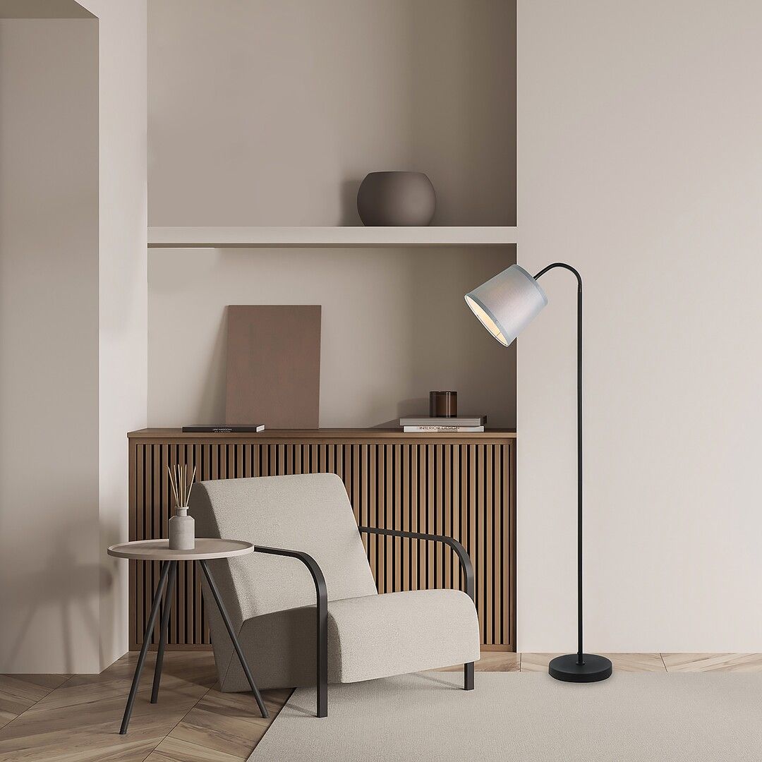 Rabalux Godric lampa stojąca 1x25W czarna/szara 6639