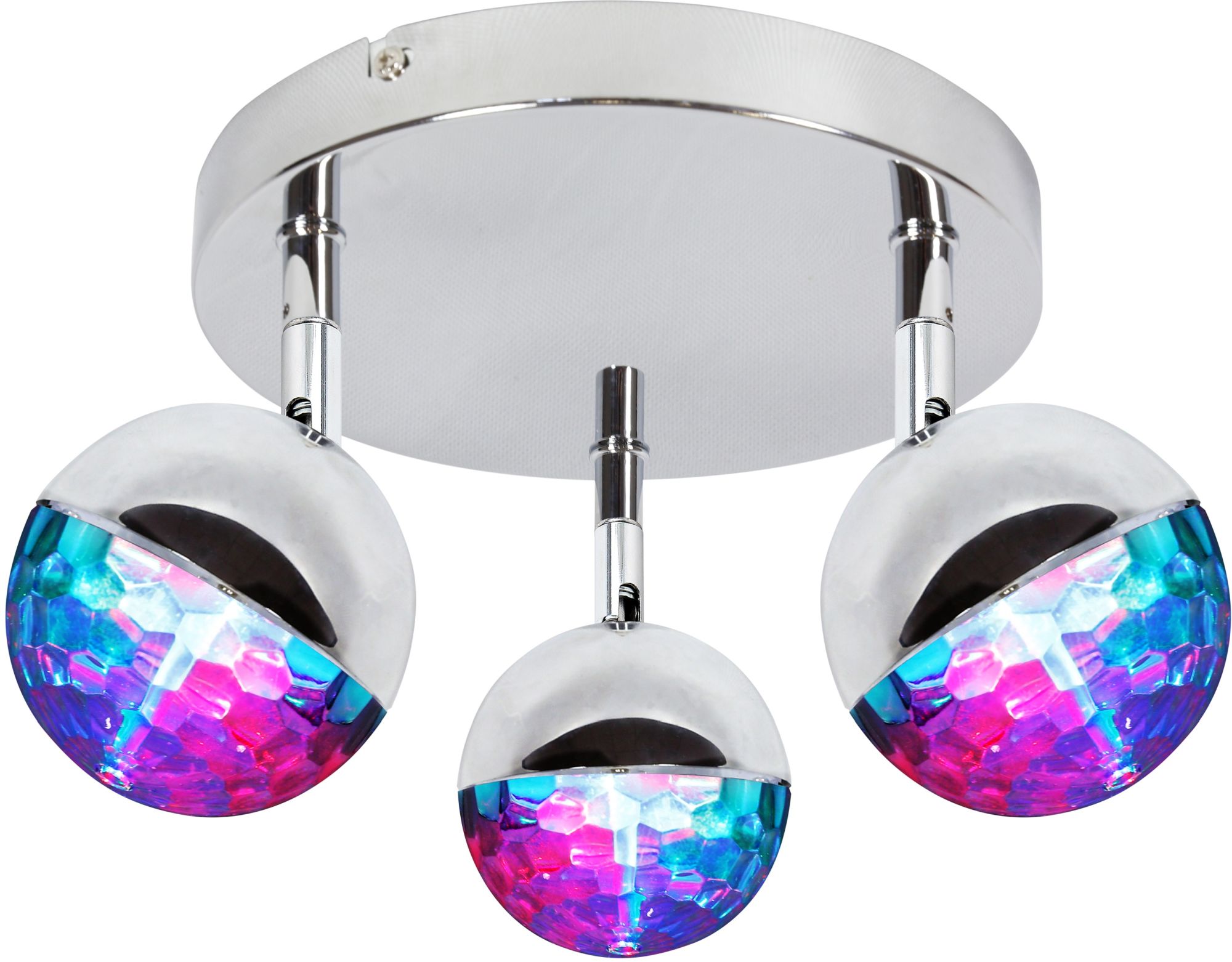 Candellux Party lampa podsufitowa 3x3W LED chrom 98-67784