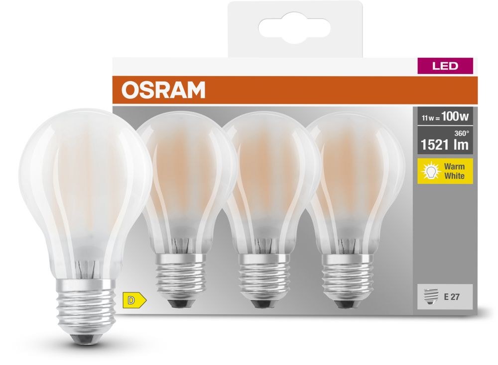 Osram LED Lamps żarówki LED Multipack 3x11 W 2700 K E27